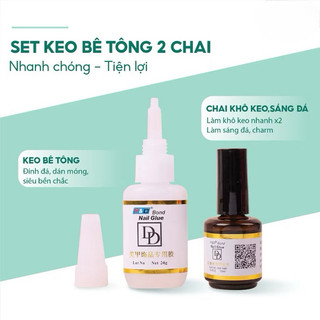 Keo dán móng DD chính hãng - Keo bê tông nail đính đá siêu bền chắc chuyên dụng làm móng