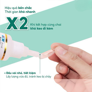 Keo dán móng DD chính hãng - Keo bê tông nail đính đá siêu bền chắc chuyên dụng làm móng