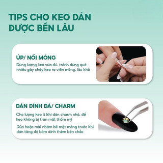Keo dán móng DD chính hãng - Keo bê tông nail đính đá siêu bền chắc chuyên dụng làm móng