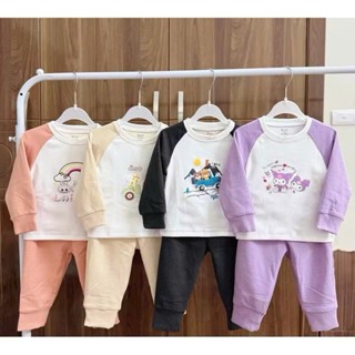 JINRO Bộ quần áo dài tay Nỉ Bông Zaclang in Hình dành cho bé Trai/Bé Gái