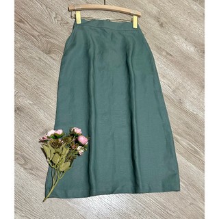 Chân váy midi linen , chân váy lụa