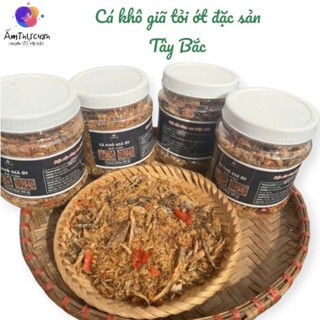 Cá khô giã tỏi ớt tây bắc, cá khô nướng giã tay, ruốc cá lục khô.