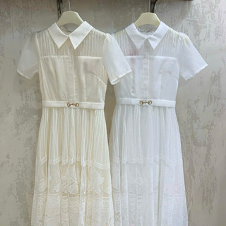 Váy maxi chân dập ly xoắn cổ