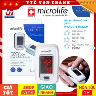 ✅ Máy Đo Nồng Độ Oxy (SPO2) Microlife OXY200 (OXY 200) | BẢO HÀNH 2 NĂM ĐỔI MỚI -VT0389