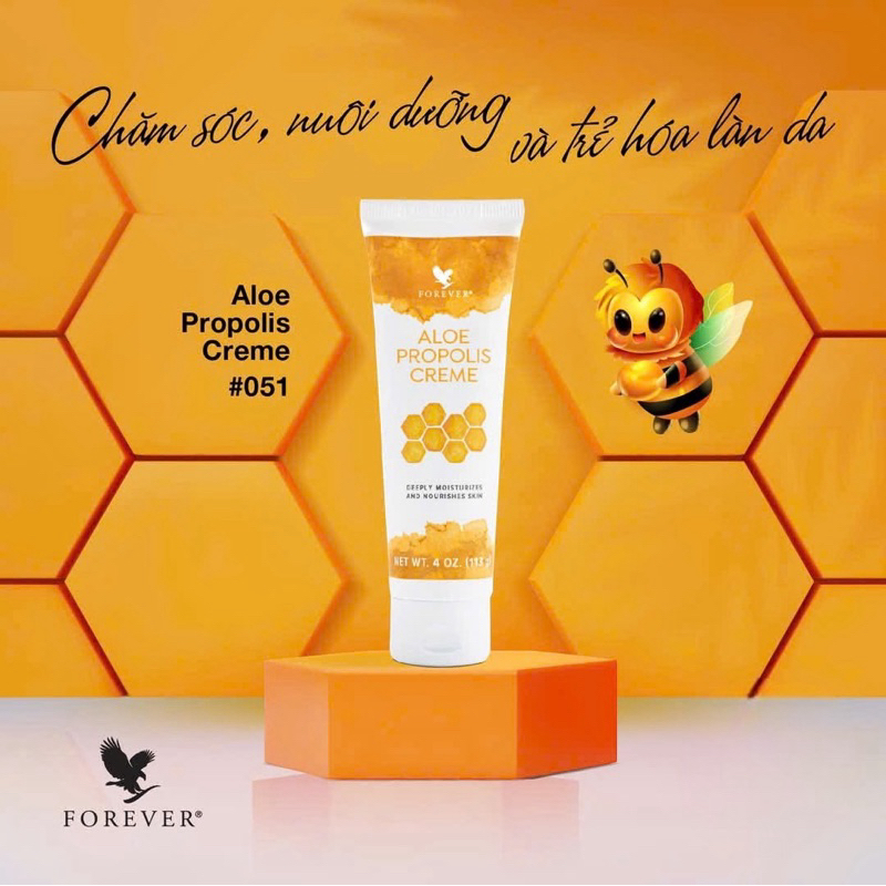 Kem Dưỡng Da Lô Hội #051FLP Aloe Propolis Creme. Hỗ Trợ Làm Mờ Thâm Mụn, Cấp Ẩm, Giảm Khô Rát. 113g