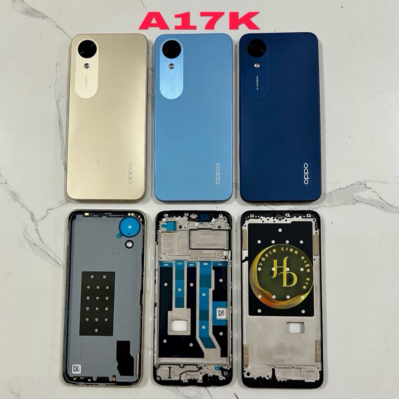 Vỏ bộ OPPO A17K zin hãng, hàng đẹp lên máy có bán tách lẻ (kèm khay sim-kính camera-nút bấm)