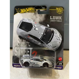  Xe mô hình đồ chơi bánh cao su Hotwheels 1:64 PREMIUM - SLIDE STREET - LB-Works Lamborghini Huracan 