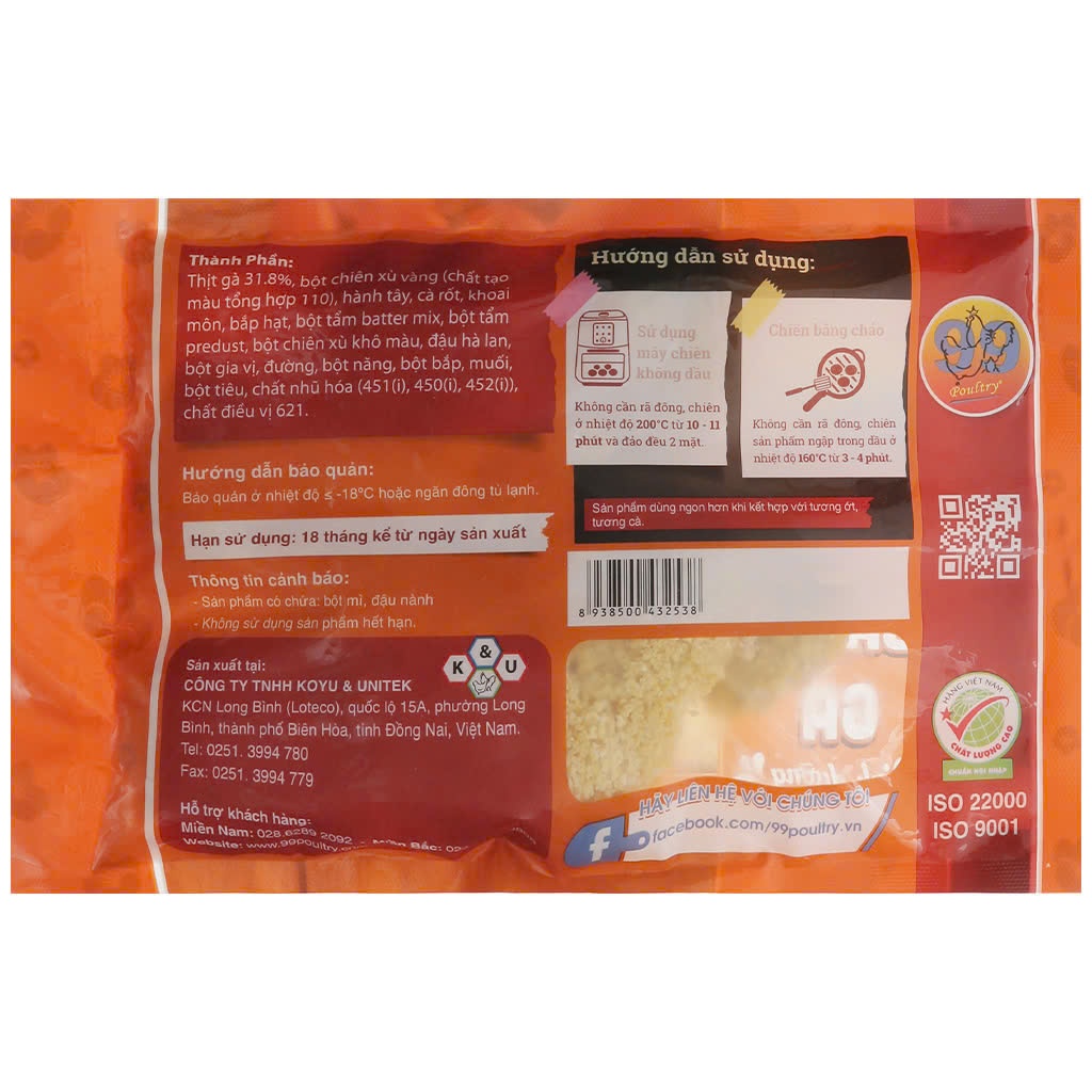 Bánh gà dinh dưỡng 99 Poultry gói 300gr ngon giòn đậm vị, tiện lợi mỗi ngày [Hà Nội giao hỏa tốc] - Ảnh 4