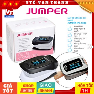 ✅ Máy Đo Nồng Độ Oxy SPO2 Và Nhịp Tim JUMPER JPD-500D OLED (Xoay 4 chiều) | Công Nghệ Đức, BH 24TH đổi mới -VT0856