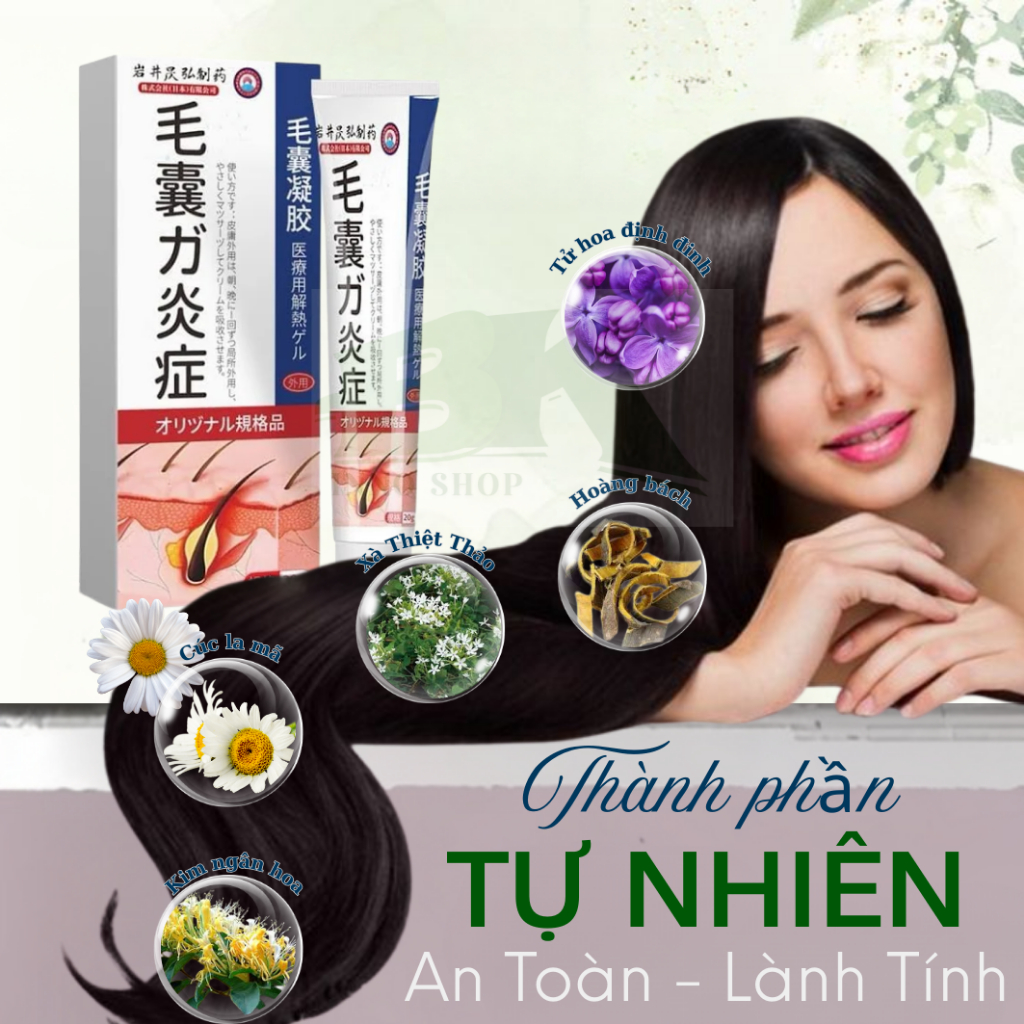 Kem Bôi Viêm Nang Lông Tóc IWAI Phục Hồi Da Đầu, Giảm Viêm, Kháng Khuẩn, Phục Hồi Nang Tóc, Giúp Tóc Chắc Khoẻ | BK INNO