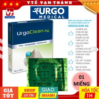  ✅ Băng Gạc Chứa Bạc Chống Nhiễm Khuẩn Urgo URGOCLEAN AG | Vết thương nhiễm trùng -VT1055 