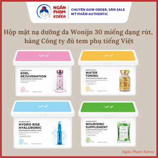Hộp 30 Miếng Mặt Nạ Dưỡng Da Wonjin Phục Hồi, Cấp Ẩm, Làm Dịu Và Sáng Da