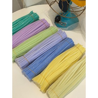 Kẽm Nhung Loại 1 - BẢNG MÀU PASTEL - Kẽm Nhung Làm Hoa  Lông Dài Mịn Chuẩn 7-8mm