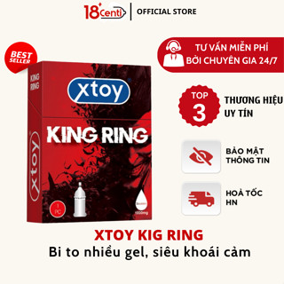 Bao cao su gai XTOY KING RING gai lớn, bcs siêu bi gai, nhiều gel bôi trơn, hương dâu - OMIHEATLTH SHOP