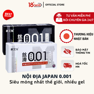 Bao Cao Su 0.01 Hàng nội địa nhật mỏng nhất thế giới - hộp 10 cái