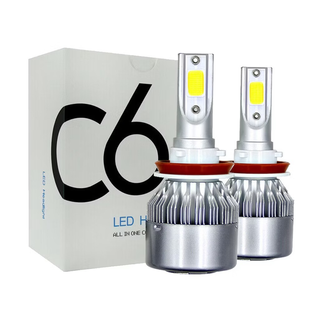 đèn pha led 3 tim chân h4 gắn xe máy /ô tô