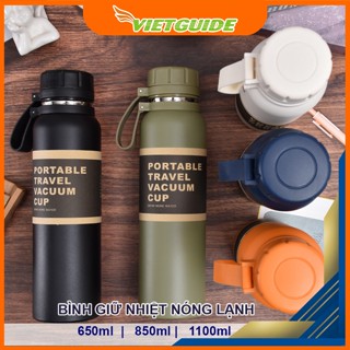 Bình Giữ Nhiệt Travel, Bình Nước Giữ Nhiệt Thể Thao, Văn Phòng Và Tín Đồ Du Lịch 650ML/850ML/1100ML