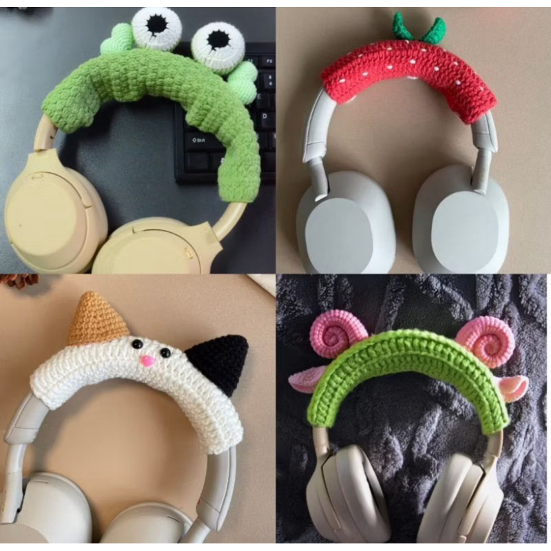 Headphones Cover 🎧 Vỏ bọc headband dây trang trí tai nghe samsung airpod pixel sony thiết kế cừu, Ku