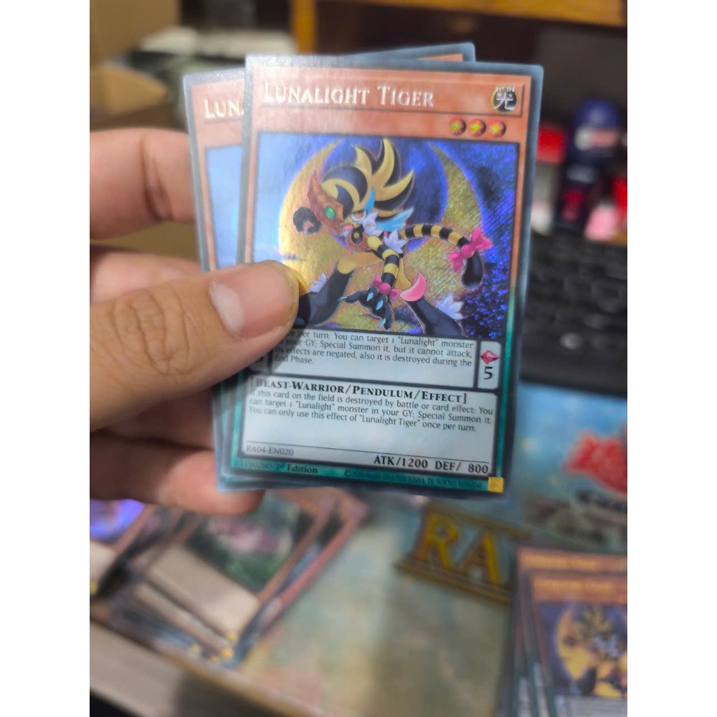 [Yugioh Funny Shop] 1 lá thẻ bài Lunalight Tiger - RA04-EN020