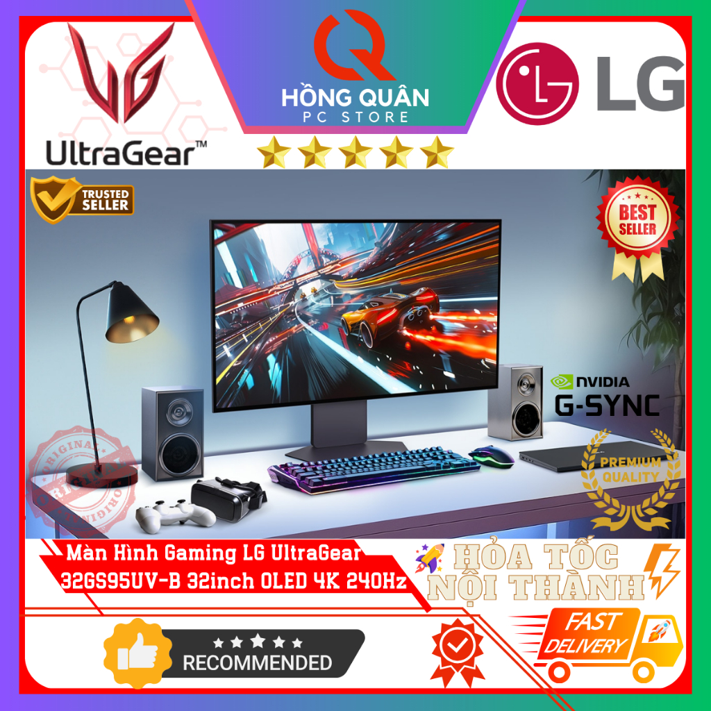 Màn Hình Gaming LG UltraGear 32GS95UV-B (32inch - OLED - 4K - 240Hz - 0.03ms) Dual Mode 480Hz New | BigBuy360 - bigbuy360.vn
