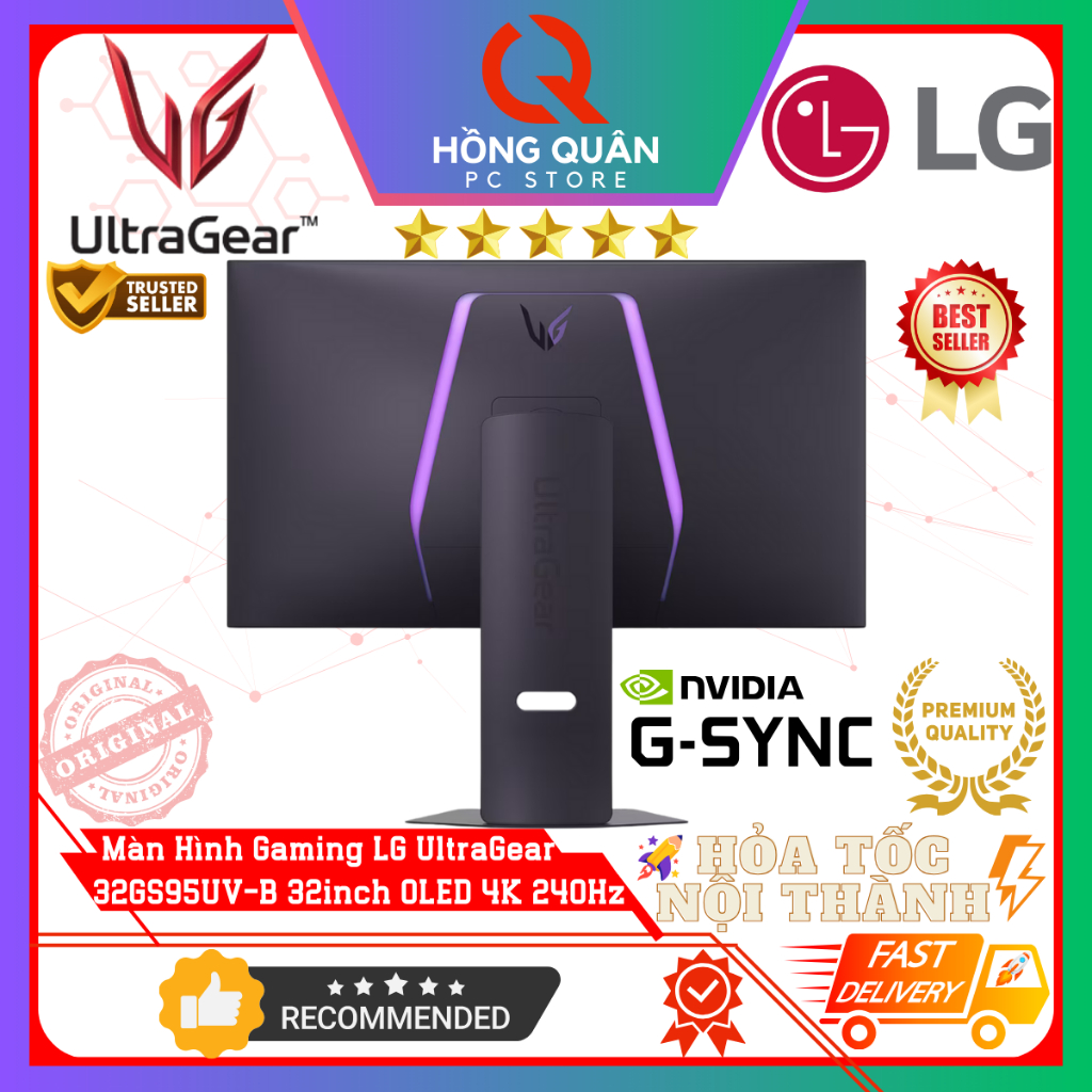 Màn Hình Gaming LG UltraGear 32GS95UV-B (32inch - OLED - 4K - 240Hz - 0.03ms) Dual Mode 480Hz New | BigBuy360 - bigbuy360.vn