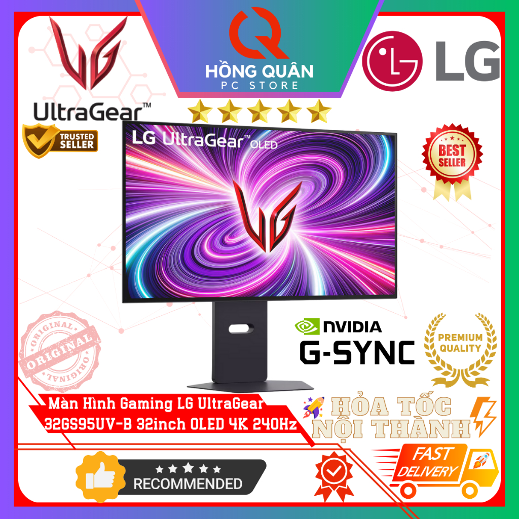 Màn Hình Gaming LG UltraGear 32GS95UV-B (32inch - OLED - 4K - 240Hz - 0.03ms) Dual Mode 480Hz New | BigBuy360 - bigbuy360.vn