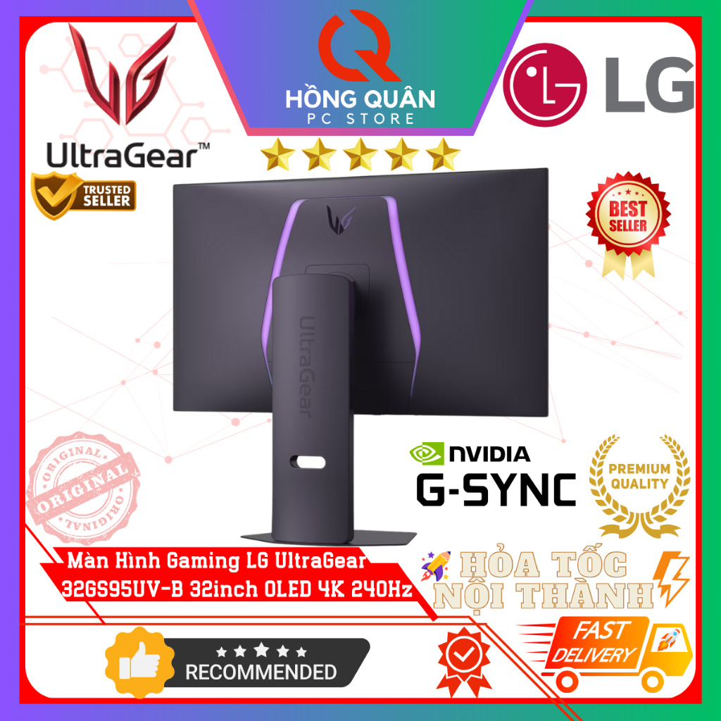 Màn Hình Gaming LG UltraGear 32GS95UV-B (32inch - OLED - 4K - 240Hz - 0.03ms) Dual Mode 480Hz New | BigBuy360 - bigbuy360.vn