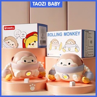   Đồ chơi phát nhạc  Khỉ biết bò cảm ứng âm thanh – Có đèn biết nhảy đồ chơi cho bé 1-3 tuổi 