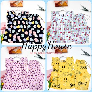 Đồ tole nữ mặc nhà, Bộ Lanh Lửng Cánh Tiên VNXK 45-75kg, chất tole 2 da loại 1 mịn mát