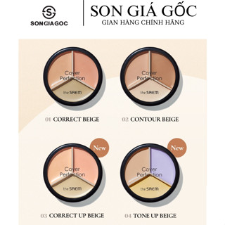Triệt Sắc The Saem Cover Triple Pot Concealer, Che Khuyết Điểm triệt sắc The saem