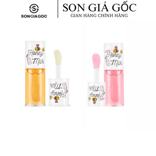  Son dưỡng Apieu Son Dầu Dưỡng Hồng Môi A'pieu Honey & Milk Lip Oil 5g 