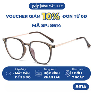 Gọng kính cận nữ dáng OVAL thiên vuông phong cách Hàn Quốc unisex dễ đeo hợp với nhiều dáng mặt 8614