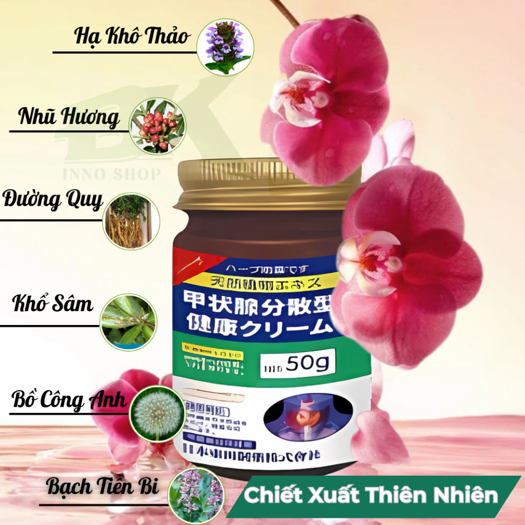 Kem Tan Tuyến Giáp, Cường Giáp Senjoko  50Gr - Giảm Đau, Bóc Tách Tế Bào U Tuyến Giáp, Dưỡng Da Khỏe Mạnh | BK INNO