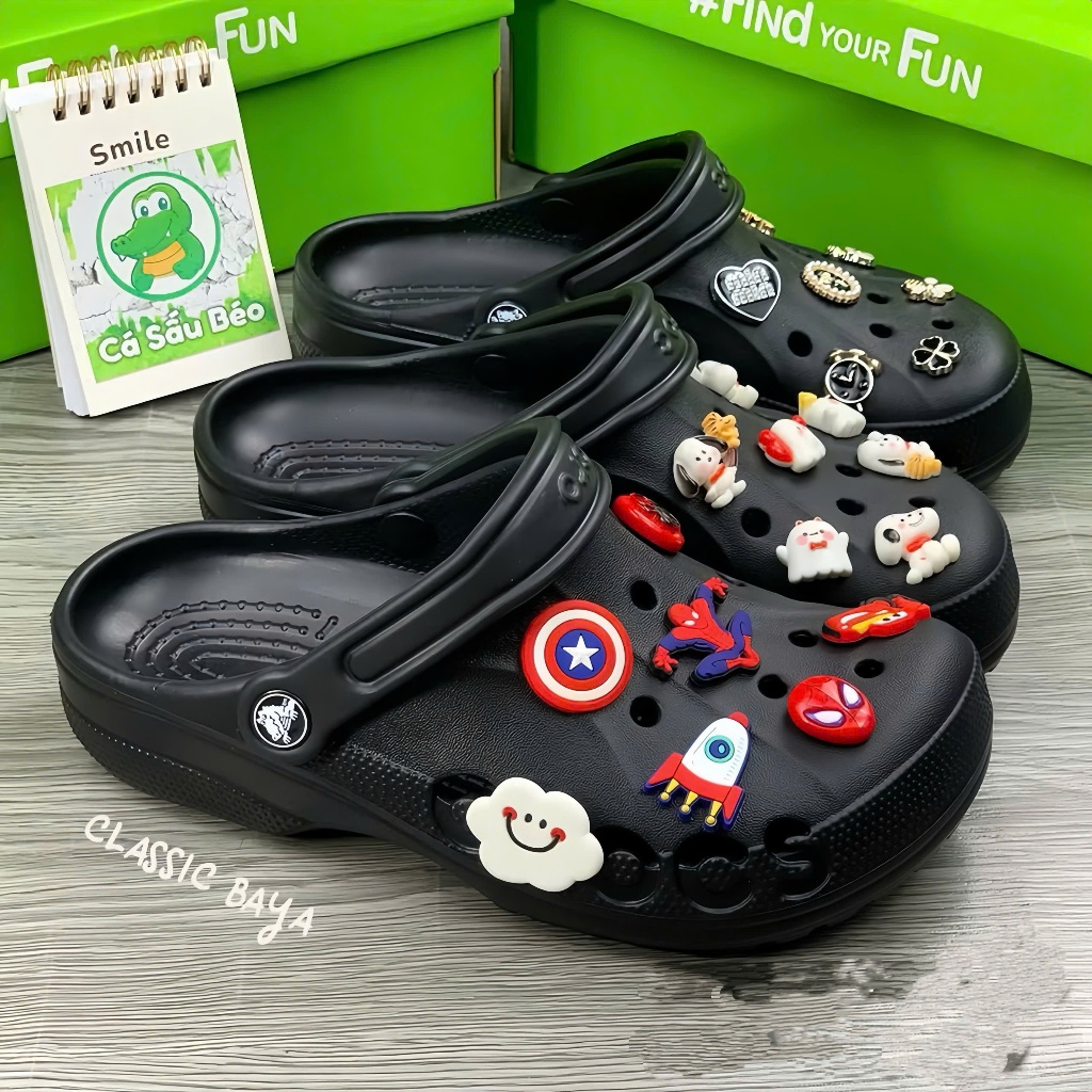 Dép Sục Classic Baya 3P Nam Nữ Thoáng Nhẹ Siêu Bền Tặng 8 Sticker Ngẫu Nhiên,Dép Baya Đúc"Hot" | BigBuy360 - bigbuy360.vn