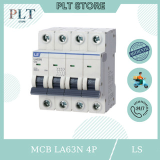  Cầu Dao Tự Động  Aptomat   CB Tép MCB LS LA63N 4P 6A -> 63A dòng cắt 6kA 