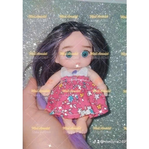 [5in] Đầm cột dây cho búp bê 5in
