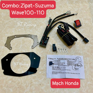 Pat Dưỡng gắn đèn bi cầu led cho pha Zipat suruma chóa 2 tầng Wave