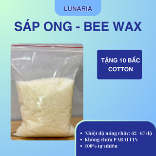  Sáp ong làm nến thơm sáp ong làm son môi nguyên chất dạng viên màu trắng túi 1kg 