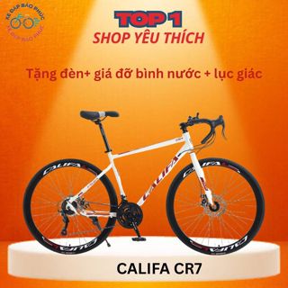  Xe đạp đua Califa CR7 bánh 700cc  Tặng giá đõ bình nước+ chắn bùn +lục giác  