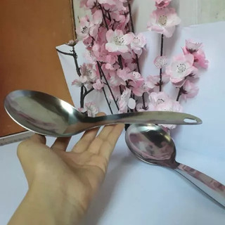 Muôi múc cơm canh inox cầu vồng dày dặn