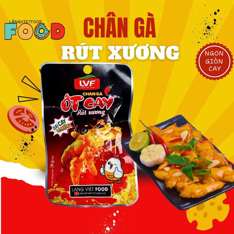 [Combo 30 ] Bịch chân gà rút xương ớt Cay