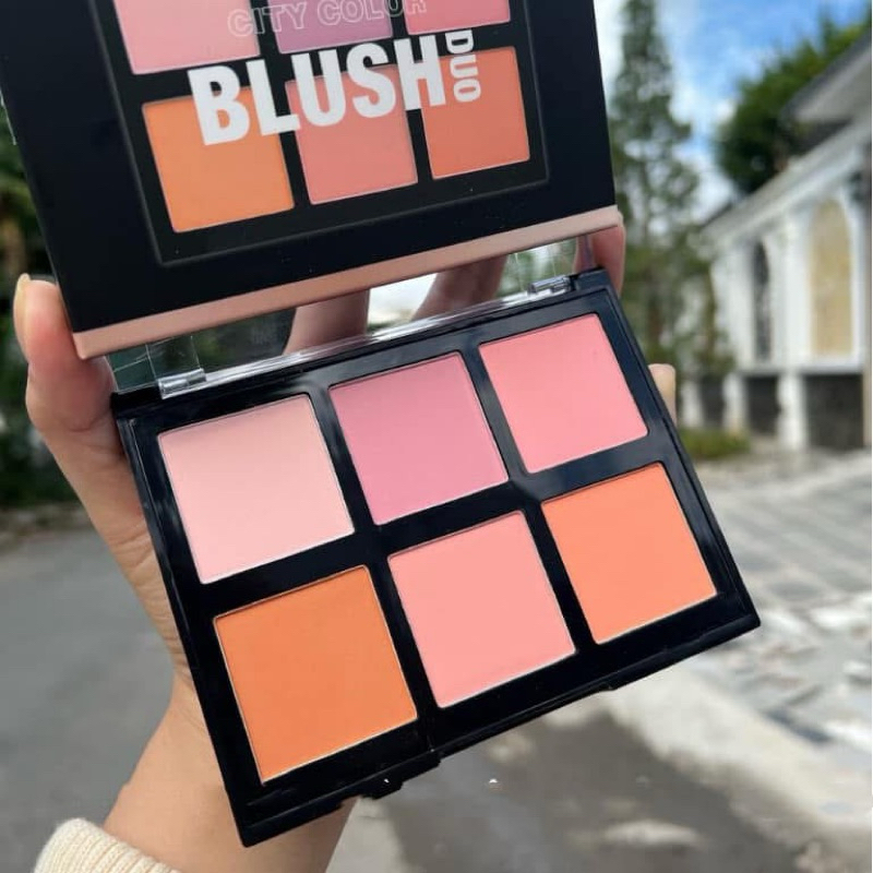 Bảng má hồng tone siêu đẹp của City Color Bảng má hồng 6 ô CITY COLOR  [Chính Hãng]