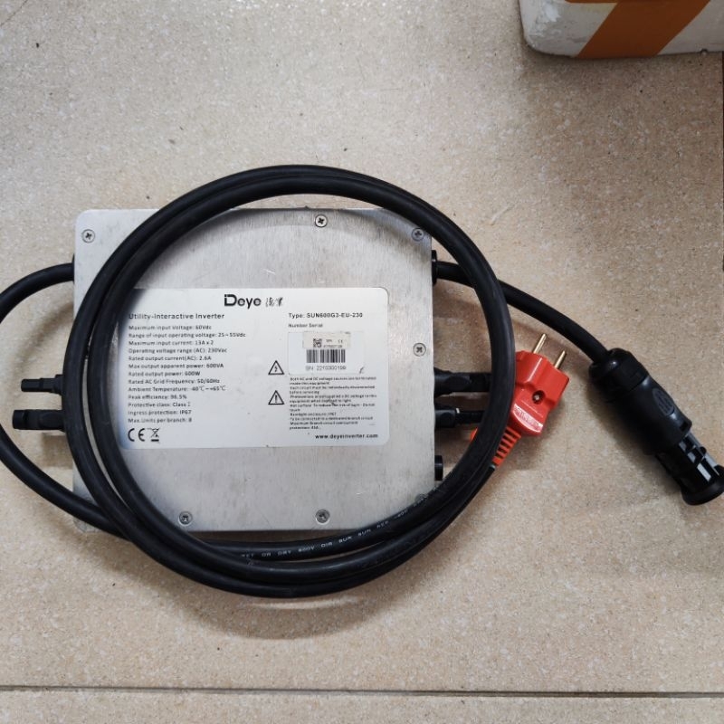 Biến tần hoà lưới Micro Inverter 240/600 W hỗ trợ 2 tấm pin