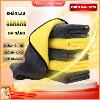 Khăn Lau Đa Năng ABu Garcia 2 Mặt Siêu Thấm Cực Dày Chuyên Dụng Cho Ô Tô Xe Hơi Câu Cá SPK-29 - Sanami Fishing