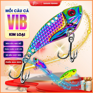[Ưu Đãi] Cá sắt Mồi Câu Cá VIB Nhân Tạo Bằng Kim Loại Nhiều Lớp Rung Động Nhiều Màu Sắc MO34