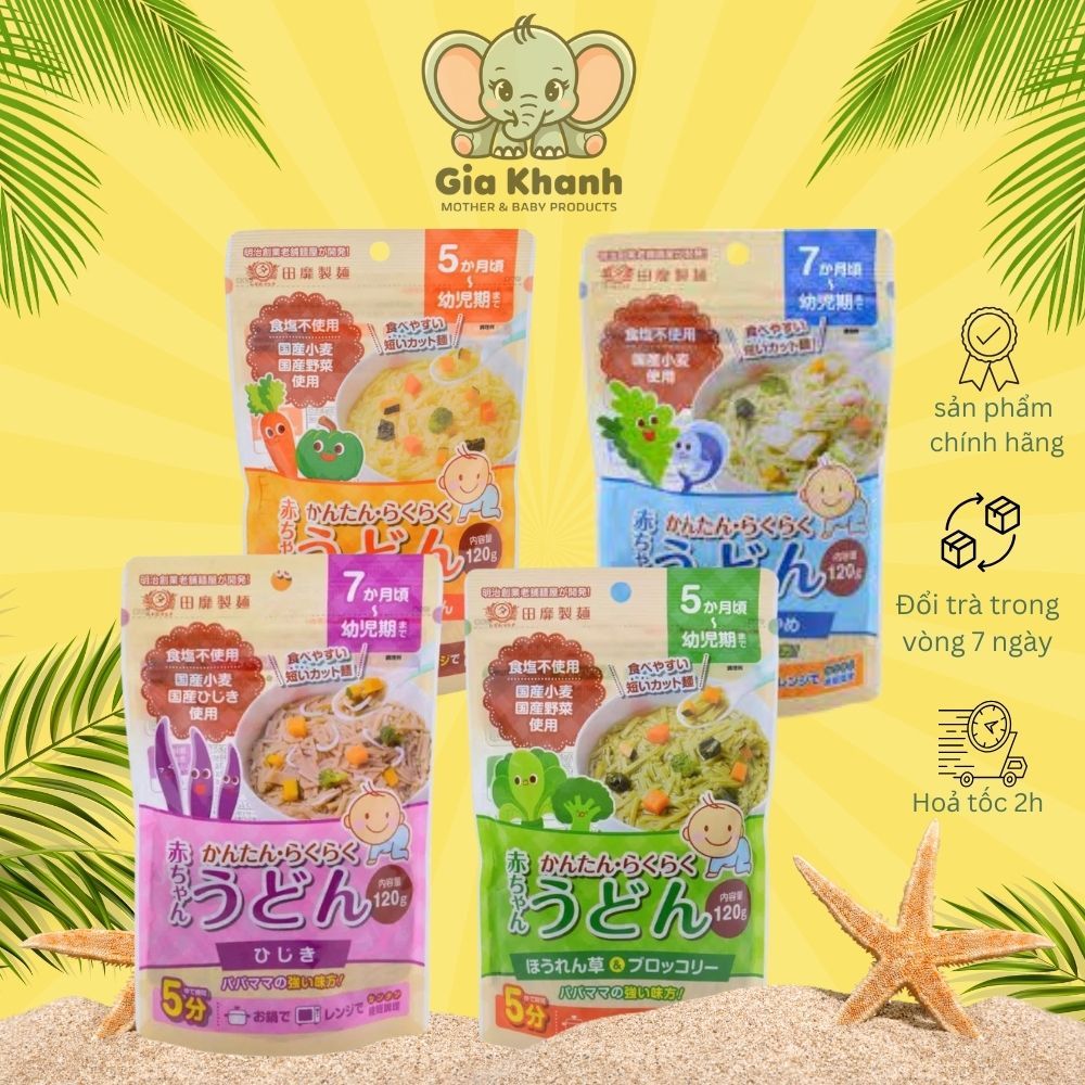 Mì Somen Rau Củ Akachan Tách Muối Nhật Bản Cho Bé Từ 5 Tháng Tuổi