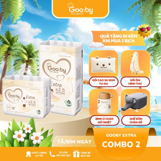 Combo 2 Bịch Bỉm quần Gooby Extra mềm mại, an toàn, siêu thấm hút size M58,L52,XL50,XXL46,3XL38 cho bé từ 6 đến 35kg