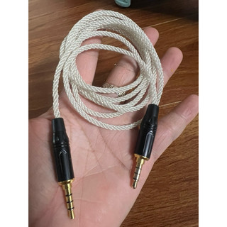 Dây tín hiệu âm thanh lõi bạc 2 đầu 3.5mm 4 khấc