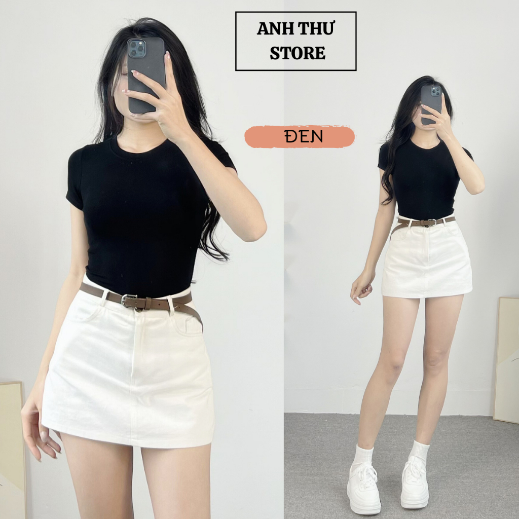 Áo Thun Nữ Cotton Cộc Tay Mịn Mát Không Pha NiLon, Áo Phông Ao Thun Đẹp Ôm Body Bigsize Nữ Cổ Tròn Basic Co Giãn 402 | BigBuy360 - bigbuy360.vn