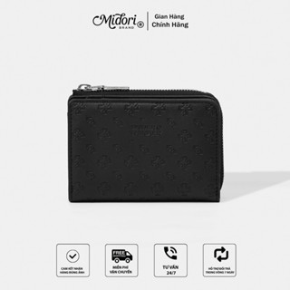 Ví Da Nam Nữ RONAN Cầm Tay Unisex Dập Chìm Monogram Trượt Nước Nhiều Ngăn Đựng Tiền Thẻ M STUDIO